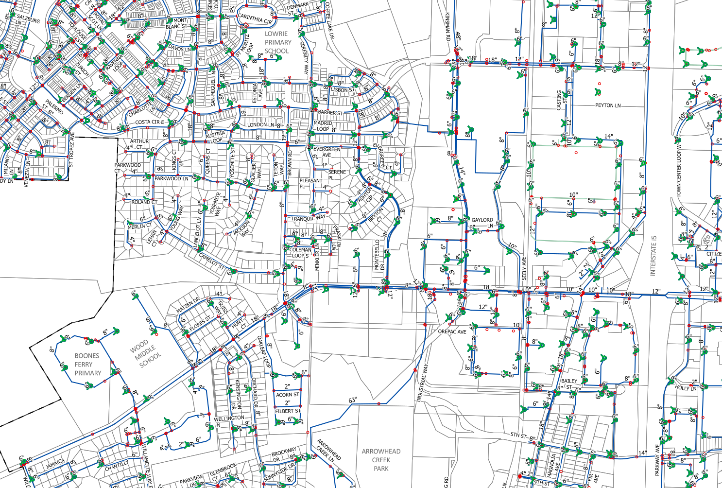 Scanned as-built drawing converted into GIS-ready data